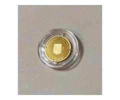 Золотая памятная монета «Мальва» 2 гривны